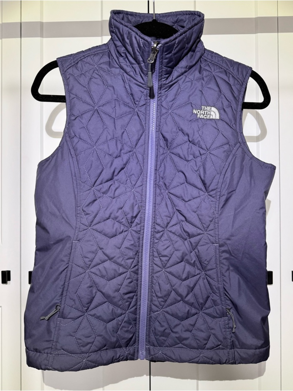 The North Face Quilted Violet Zip-Up Vest